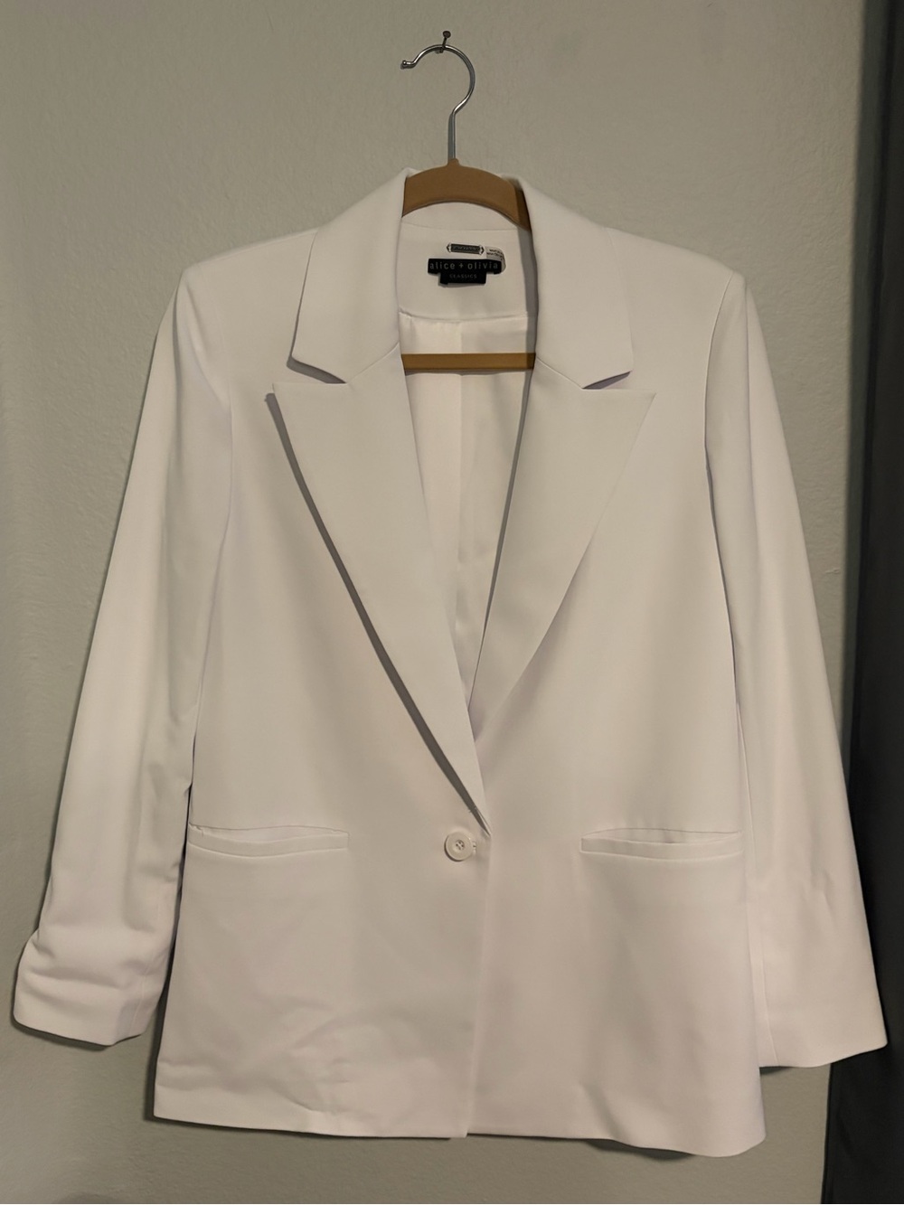 Alice + Olivia White Blazer